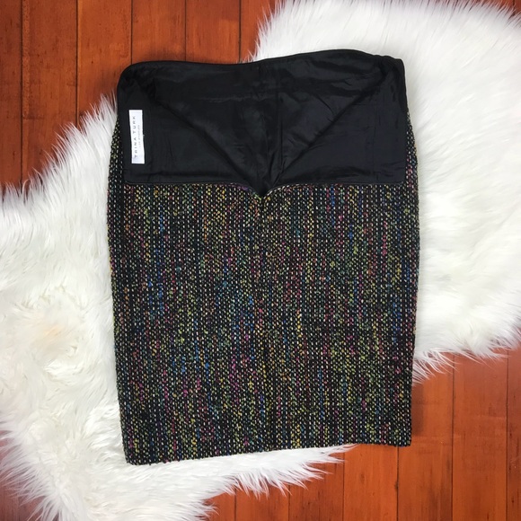 NEW Trina Turk Rainbow Multicolor Tweed Skirt - Picture 7 of 8